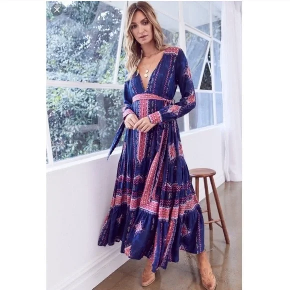Jaase Dresses Jaase Indigo Maxi Dress Poshmark